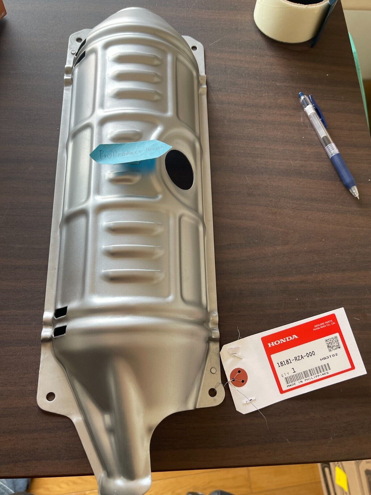 GENUINE HONDA COVER, METAL JACKET Heat Shield 18181-RZA-000 OEM NEW