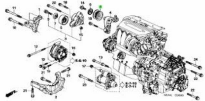 Genuine HONDA ACURA 2002-2011 Civic Si TSX Drive Belt Idle Pulley 31190-RRA-A00