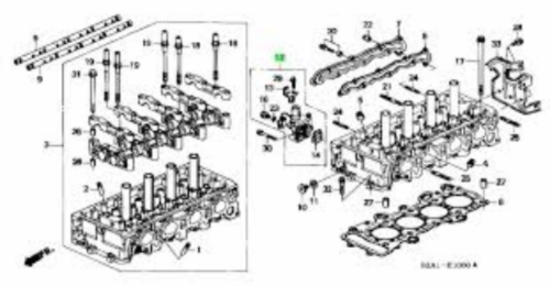Genuine HONDA OEM S2000 AP1 2 Vtec Solenoid Spool Valve W/Gasket 15810-PCX-015