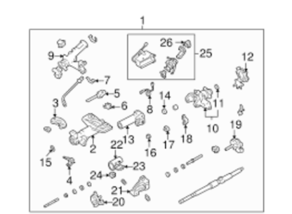 Genuine Toyota OEM Lexus LS430 Steering Wheel Power Telescopic Motor 89232-50050
