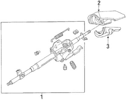 Genuine Mazda OEM RX-7 FC3S Steering Wheel Column Cover Lower & Upper