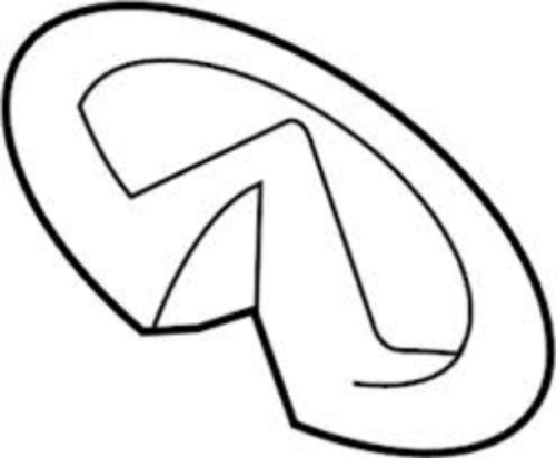 Genuine NISSAN OEM INFINITI Q70 Q70L Front Emblem 62890-4AM0A