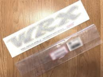 Genuine SUBARU OEM GC8 Impreza WRX STI Rear Trunk White Decal Sticker