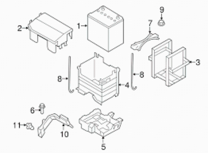 Genuine Mazda OEM 2006-2015 MX-5 Miata NC NCEC Battery Box Cover LFG1-18-593B