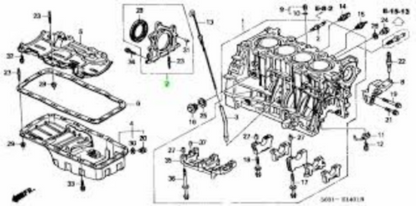 Genuine HONDA OEM Integra Replacement Rear Main Seal 11300-PR4-A00