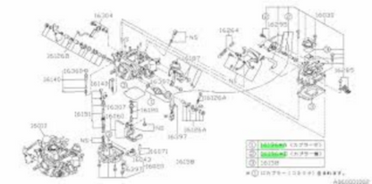 Genuine SUBARU OEM SAMBAR Air Valve 16196KA140