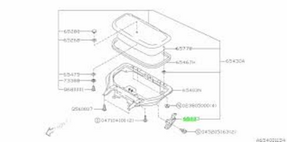 Genuine SUBARU OEM Impreza GDB LOCK ROOF VENTILATOR 65733FE000