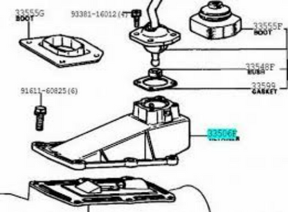 Genuine TOYOTA SUPRA MA70 CELICA Floor Control Shift Lever Retainer 33570-30010