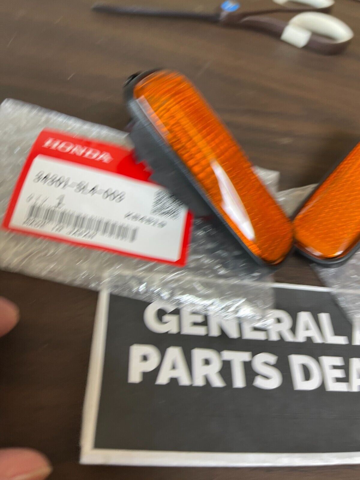 Genuine HONDA CIVIC EK9 TYPER Front Fender Side Turn Marker Lamp Left Right Set