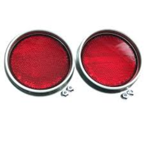 Genuine Toyota Rear Reflector Lenses Red Pair 58-73 Land Cruiser FJ25 FJ40 FJ55