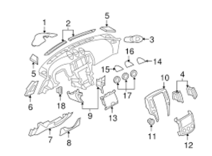 Genuine NISSAN OEM LID CLUSTER Z34 370Z 2008/10- 68250-1EA0A