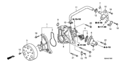 Genuine HONDA OEM S2000 AP1 AP2 Water Pump Pulley 19224-PCX-000