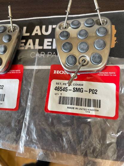 Genuine HONDA OEM ACURA Integra DC5 RSX Accord Civic Brake Clutch Pedal Pads