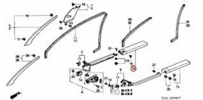 Genuine Honda OEM NSX NA1 NA2 Side White Garnish Right Side 84201-SL0-010ZD