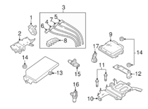 Genuine MAZDA OEM CX-5 RX-8 Crankshaft Sensor N3R4-18-221A