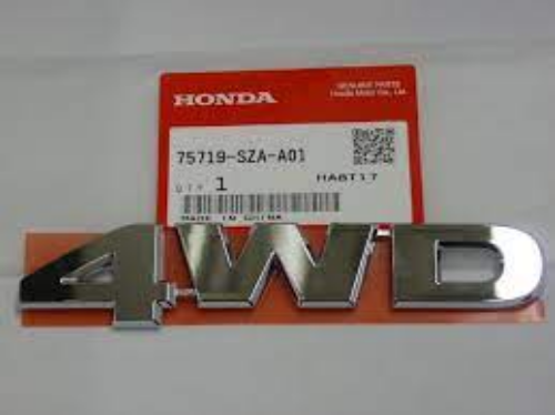 Genuine Honda OEM 4WD Liftgate Emblem Pilot Ridgeline CR-V Element 75719-SZA-A01