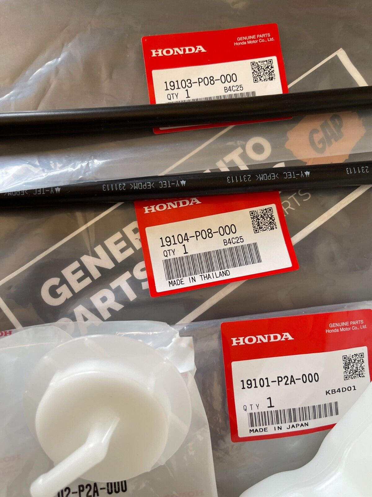 Genuine HONDA CIVIC 96-00 EK2 EK3 EK4 EK9 Type-R SIR Coolant Reservoir Tank set