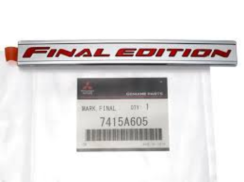 Genuine Mitsubishi OEM Lancer Evolution 10 Final Edition Emblem Badge 7415A605