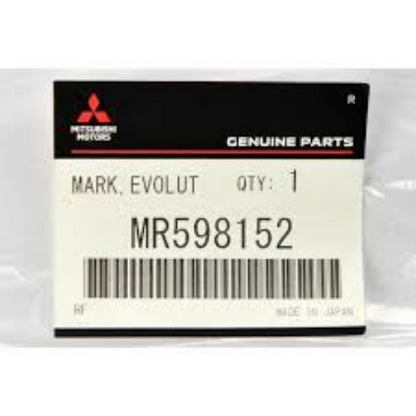 Genuine MITSUBISHI OEM Lancer Evolution VII CT9A Rear Badge emblem MR598152