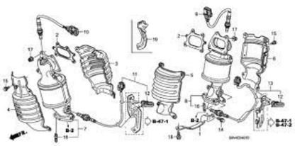 Genuine HONDA OEM RL Oxygen Sensor 36542-RJA-004