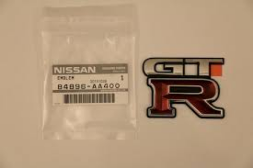 Genuine Nissan OEM Skyline R34 GT-R  Rear Emblem 84896-AA400