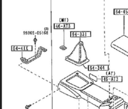 Genuine MAZDA OEM MX-5 MIATA NA 90-97 Center Console Change Label N002-46-AT3