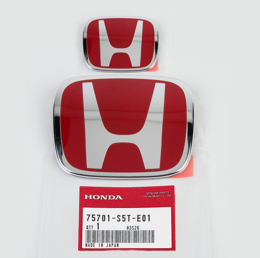 GENUINE HONDA OEM CIVIC 02-03 EP3 TYPE-R ZENKI Front & Rear Emblem Badge