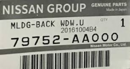 Genuine Nissan OEM Rear Window Upper Molding GTR R34 BNR34 79752-AA000