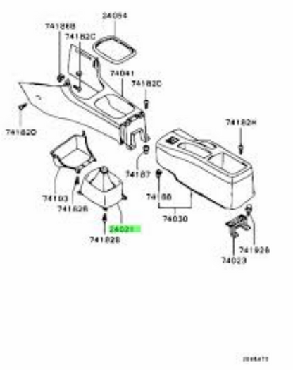 Genuine MITSUBISHI OEM EVOLUTION VI CP9A TOMMI MAKINEN ShiftBootStitch MR550130