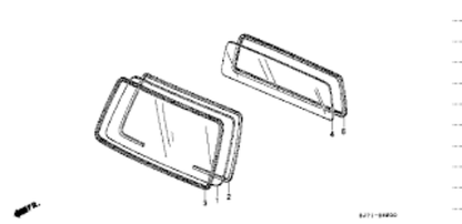 Genuine HONDA ACTY MOLDING Front windshield HA1 HA2 HA3 HA4 HA5 73151-SJ6-003