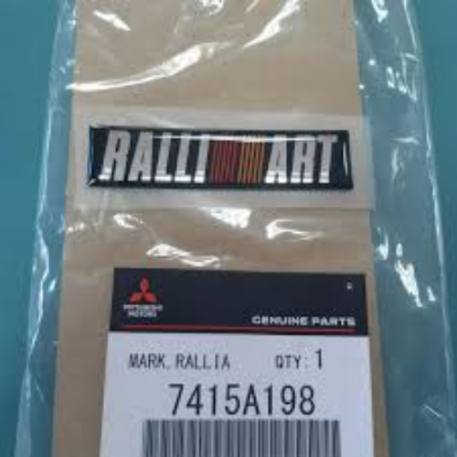 Genuine Mitsubishi OEM RALLIART Rear Emblem Badge 7415A198