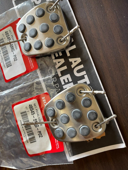 Genuine HONDA OEM ACURA Integra DC5 RSX Accord Civic Brake Clutch Pedal Pads