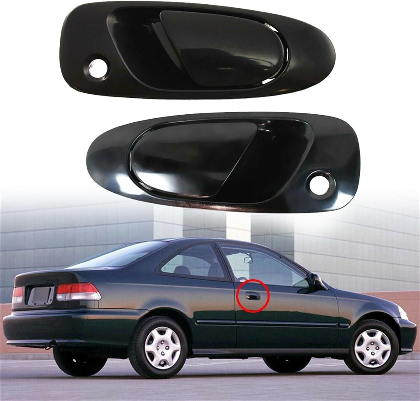 GENUINE HONDACIVIC OEM EG6 SIR  Front Side Outside Outer Door Handle Set JDM