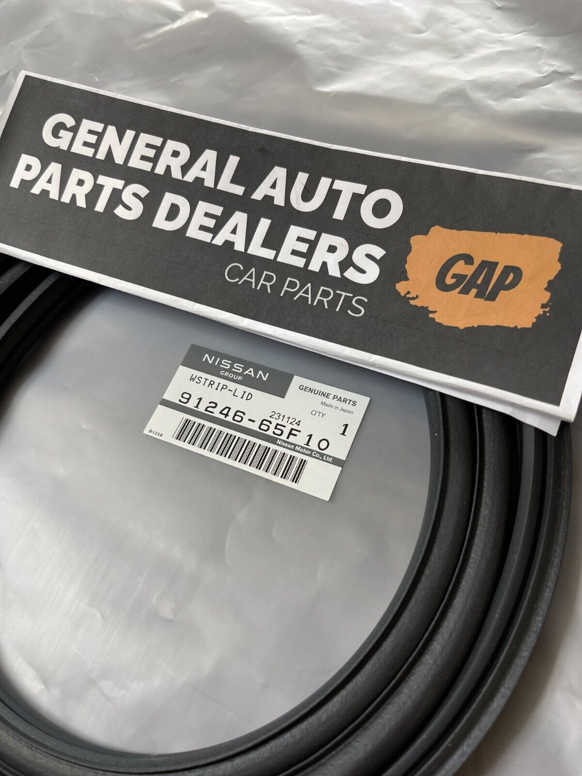 Genuine NISSAN OEM 91246-65F10 Silvia S14 240SX Sun Roof WATHERSTRIP LID