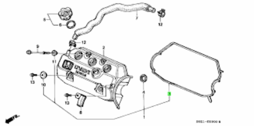 GENUINE HONDA OEM ACTY TRUCK HA4 HA4 VALVE COVER GASKET 12341-PFB-000