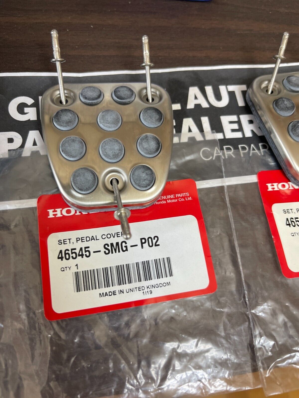 Genuine HONDA OEM ACURA Integra DC5 RSX Accord Civic Brake Clutch Pedal Pads