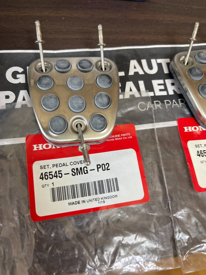 Genuine HONDA OEM ACURA Integra DC5 RSX Accord Civic Brake Clutch Pedal Pads