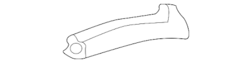 GENUINE HONDA OEM S2000 AP1 AP2 00-09 RIGHT TOP WEATHERSTRIP SEAL 72382-S2A-013