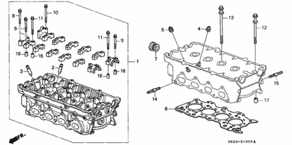 Genuine Honda OEM ACUAR CAM SEALS WITH CAM CAP SET B H DOHC VTEC