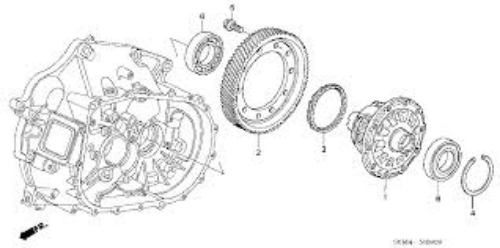 Genuine HONDA OEM Integra Type-R LSD Side Bearing 91005-PPS-003