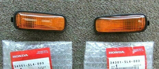 Genuine HONDA CIVIC EK9 TYPER Front Fender Side Turn Marker Lamp Left Right Set