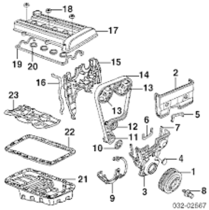 Genuine HONDA OEM CR-V Integra Timing Belt Lower Cover 11810-P72-A00