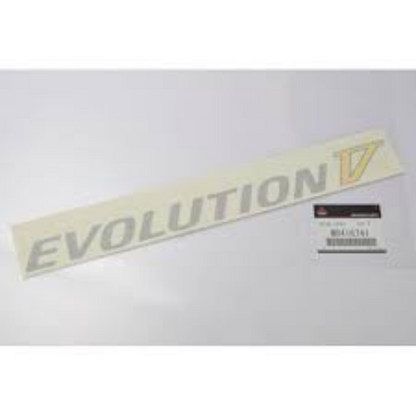 Genuine MITSUBISHI LANCER EVO5 CP9A EVOLUTION V Side Door Decal Silver Yellow