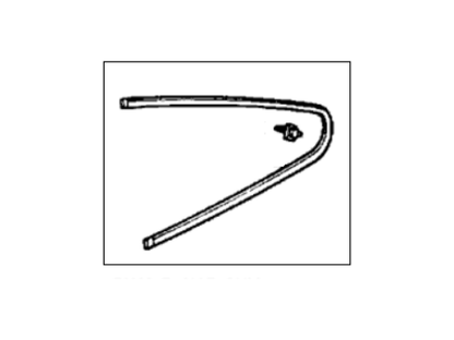 Genuine Honda CRX Driver  Passenger Quarter Window Glass Outside Molding 88-91