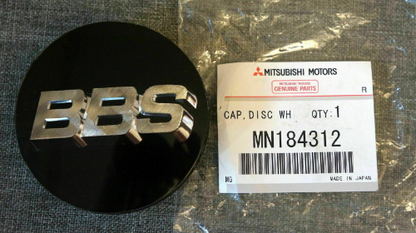Genuine Mitsubishi OEM BBS Wheel Center Cap MMC Evo Evolution 70mm MN184312 x4