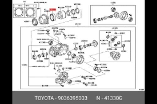 Genuine Toyota OEM  NSK 95DSF01 For Bearing Radial Ball 90363-95003