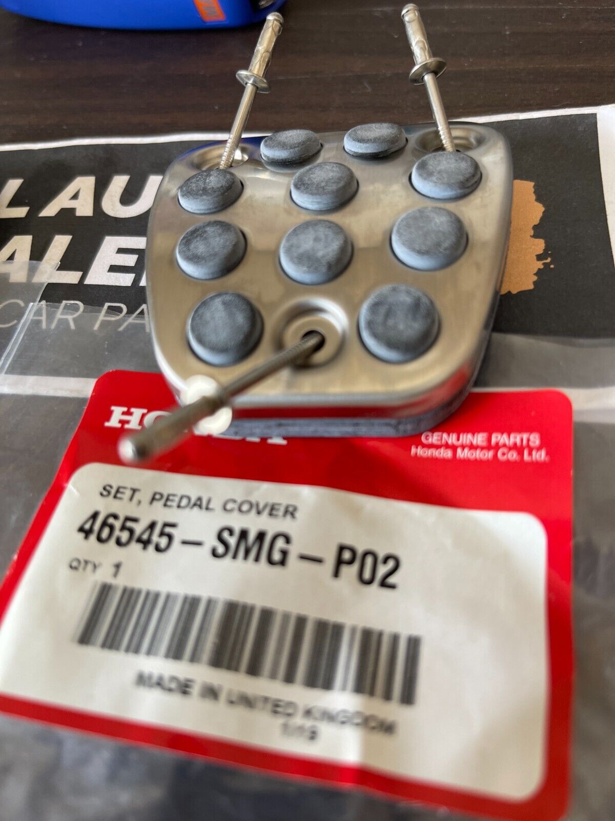 Genuine HONDA OEM ACURA Integra DC5 RSX Accord Civic Brake Clutch Pedal Pads
