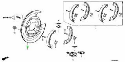 Genuine Honda OEM PLATE COMP Rear Right For Accord 43110-TL0-G51