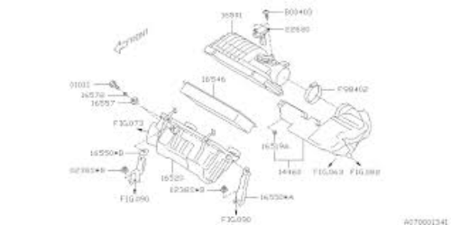 Genuine SUBARU Mass Air Flow Sensor MAF Forester WRX STI Impreza 2.5L H4 Turbo
