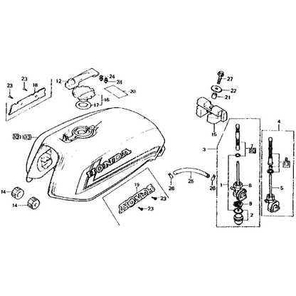 Genuine Honda NOS CB750 Tank Rubber CB750F CB900F 750 900 CB900 17613-438-000